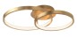 Preview: Nova Luce LEON LED Deckenleuchte Blattgold 42W Warmweiss 64x45x14cm 8100282