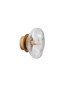Preview: Nova Luce Wandleuchte King G9 Altmessing Glas Metall Ø17cm 9006033