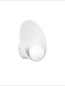 Preview: Nova Luce Wandleuchte Minim G9 Weiß Opal Stahl Glas Ø23cm 9006090