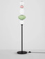 Preview: Nova Luce LED Stehleuchte Oneta dimmbar 19W warmweiss 3000K Mehrfarbig Glas Metall 136,5cm 9009160