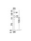 Preview: Nova Luce LED Stehleuchte Oneta dimmbar 19W warmweiss 3000K Mehrfarbig Glas Metall 136,5cm 9009160