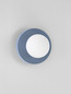 Preview: Nova Luce Wandleuchte Orbique G9 Graublau Opal Glas Keramik Ø22cm 9009209