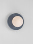 Preview: Nova Luce Wandleuchte Orbique G9 Graublau Opal Glas Keramik Ø22cm 9009209