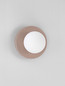 Preview: Nova Luce Wandleuchte Orbique G9 Mokka Opal Glas Keramik Ø22cm 9009210