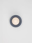 Preview: Nova Luce Wandleuchte Orbique G9 Graublau Opal Glas Keramik Ø16cm 9009213