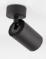 Preview: Nova Luce TOD Deckenleuchte GU10 Schwarz 13x5,7cm dimmbar 9011312