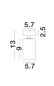 Preview: Nova Luce TOD Deckenleuchte GU10 Schwarz 13x5,7cm dimmbar 9011312