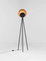 Preview: Nova Luce LED Stehleuchte Kitro 12W warmweiss 3000K Schwarz Gold Metall 151cm 9011320