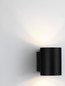 Preview: Nova Luce Wandleuchte Dazle G9 Schwarz Gold Aluminium Ø8cm 9011331