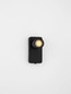 Preview: Nova Luce Wandleuchte Cosmina schwenkbar GU10 Schwarz Aluminium Ø11cm 9011338