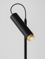 Preview: Nova Luce Stehleuchte Nessi schwenkbar GU10 Schwarz Gold Aluminium 160cm 9011411