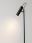 Preview: Nova Luce Stehleuchte Nessi schwenkbar GU10 Schwarz Gold Aluminium 160cm 9011411