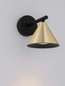 Preview: Nova Luce Wandleuchte Conico GU10 Gold Schwarz Aluminium Ø12cm 9011426
