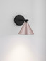 Preview: Nova Luce Wandleuchte Conico GU10 Kaffeebraun Schwarz Aluminium Ø12cm 9011427