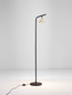 Preview: Nova Luce Stehleuchte Conico schwenkbar GU10 Gold Schwarz Aluminium 135cm 9011436