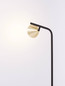 Preview: Nova Luce Stehleuchte Conico schwenkbar GU10 Gold Schwarz Aluminium 135cm 9011436