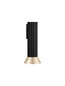 Preview: Nova Luce Wandleuchte Luvia GU10 Gold Schwarz Aluminium Ø10cm 9011444