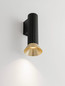 Preview: Nova Luce Wandleuchte Luvia GU10 Gold Schwarz Aluminium Ø10cm 9011444