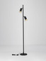 Preview: Nova Luce Stehleuchte Luvia schwenkbar 2-flammig 2xGU10 Gold Schwarz Aluminium 154cm 9011450