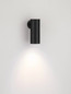 Preview: Nova Luce Wandleuchte Mor schwenkbar GU10 Schwarz Aluminium Ø4cm 9011460