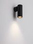 Preview: Nova Luce Wandleuchte Mor schwenkbar GU10 Schwarz Aluminium Ø4cm 9011460