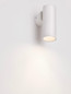 Preview: Nova Luce Wandleuchte Mor schwenkbar GU10 Weiß Aluminium Ø4cm 9011461