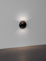 Preview: Nova Luce LED Wandeinbauleuchte Eris 1W 26lm warmweiss 3000K IP67 Schwarz Aluminium Ø5cm 9019218