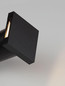 Preview: Nova Luce LED Wandeinbauleuchte Iko 1W 45lm warmweiss 3000K IP67 Schwarz 9x5,5cm 9019222