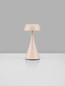 Preview: Nova Luce LED Akku-Tischleuchte Ycro dimmbar 2W warmweiss 3000K USB IP54 Creme Aluminium Ø8cm 9030142