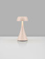 Preview: Nova Luce LED Akku-Tischleuchte Ycro dimmbar 2W warmweiss 3000K USB IP54 Creme Aluminium Ø8cm 9030142