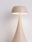 Preview: Nova Luce LED Akku-Tischleuchte Ycro dimmbar 2W warmweiss 3000K USB IP54 Creme Aluminium Ø8cm 9030142