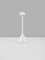 Preview: Nova Luce LED Akku-Tischleuchte Dalt dimmbar 1W warmweiss 3000K USB IP54 Weiß Aluminium Ø9,5cm 9030144
