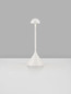 Preview: Nova Luce LED Akku-Tischleuchte Dalt dimmbar 1W warmweiss 3000K USB IP54 Weiß Aluminium Ø9,5cm 9030144