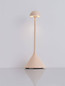 Preview: Nova Luce LED Akku-Tischleuchte Dalt dimmbar 1W warmweiss 3000K USB IP54 Creme Aluminium Ø9,5cm 9030147