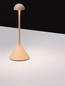 Preview: Nova Luce LED Akku-Tischleuchte Dalt dimmbar 1W warmweiss 3000K USB IP54 Creme Aluminium Ø9,5cm 9030147