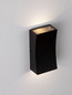 Preview: Nova Luce LED Außen-Wandleuchte Boxy 6W warmweiss 3000K IP65 Schwarz Aluminium 12x6,5cm 9030150