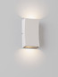 Preview: Nova Luce LED Außen-Wandleuchte Boxy 6W warmweiss 3000K IP65 Weiß Aluminium 12x6,5cm 9030151