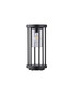 Preview: Nova Luce Wegeleuchte Elysium E27 IP65 salzwasserfest Schwarz Aluminium 35cm 9030152
