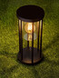 Preview: Nova Luce Wegeleuchte Elysium E27 IP65 salzwasserfest Schwarz Aluminium 35cm 9030152
