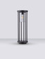 Preview: Nova Luce Wegeleuchte Elysium E27 IP65 salzwasserfest Schwarz Aluminium 50cm 9030153