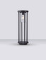 Preview: Nova Luce Wegeleuchte Elysium E27 IP65 salzwasserfest Schwarz Aluminium 50cm 9030153