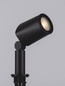 Preview: Nova Luce Erdspießleuchte Spy schwenkbar GU10 IP65 salzwasserfest Schwarz Aluminium 19cm 9030155