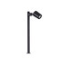 Preview: Nova Luce Wegeleuchte Spy schwenkbar GU10 IP65 salzwasserfest Schwarz Aluminium 50cm 9030156