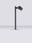 Preview: Nova Luce Wegeleuchte Spy schwenkbar GU10 IP65 salzwasserfest Schwarz Aluminium 50cm 9030156