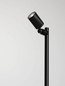 Preview: Nova Luce Wegeleuchte Spy schwenkbar GU10 IP65 salzwasserfest Schwarz Aluminium 100cm 9030157