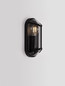 Preview: Nova Luce Außen-Wandleuchte Amel E27 IP65 salzwasserfest Schwarz Aluminium 23x9,5cm 9030165