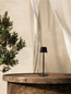 Preview: Nova Luce LED Akku-Tischleuchte Deck dimmbar 2W warmweiss 3000K USB IP54 Anthrazit Aluminium Ø8,5cm 9030561