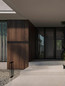Preview: Nova Luce LED Solar-Wegeleuchte Berni 2W warmweiss 3000K Bewegungsmelder IP65 Schwarz Aluminium 70cm 9030567