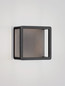 Preview: Nova Luce LED Außen-Wandleuchte Misti 9W warmweiss 3000K IP65 Schwarz Aluminium 18x18cm 9030568