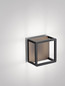 Preview: Nova Luce LED Außen-Wandleuchte Misti 9W warmweiss 3000K IP65 Schwarz Aluminium 18x18cm 9030568